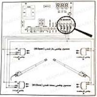 راهنمای اتصالات سنسور چشمی درب اتوماتیک